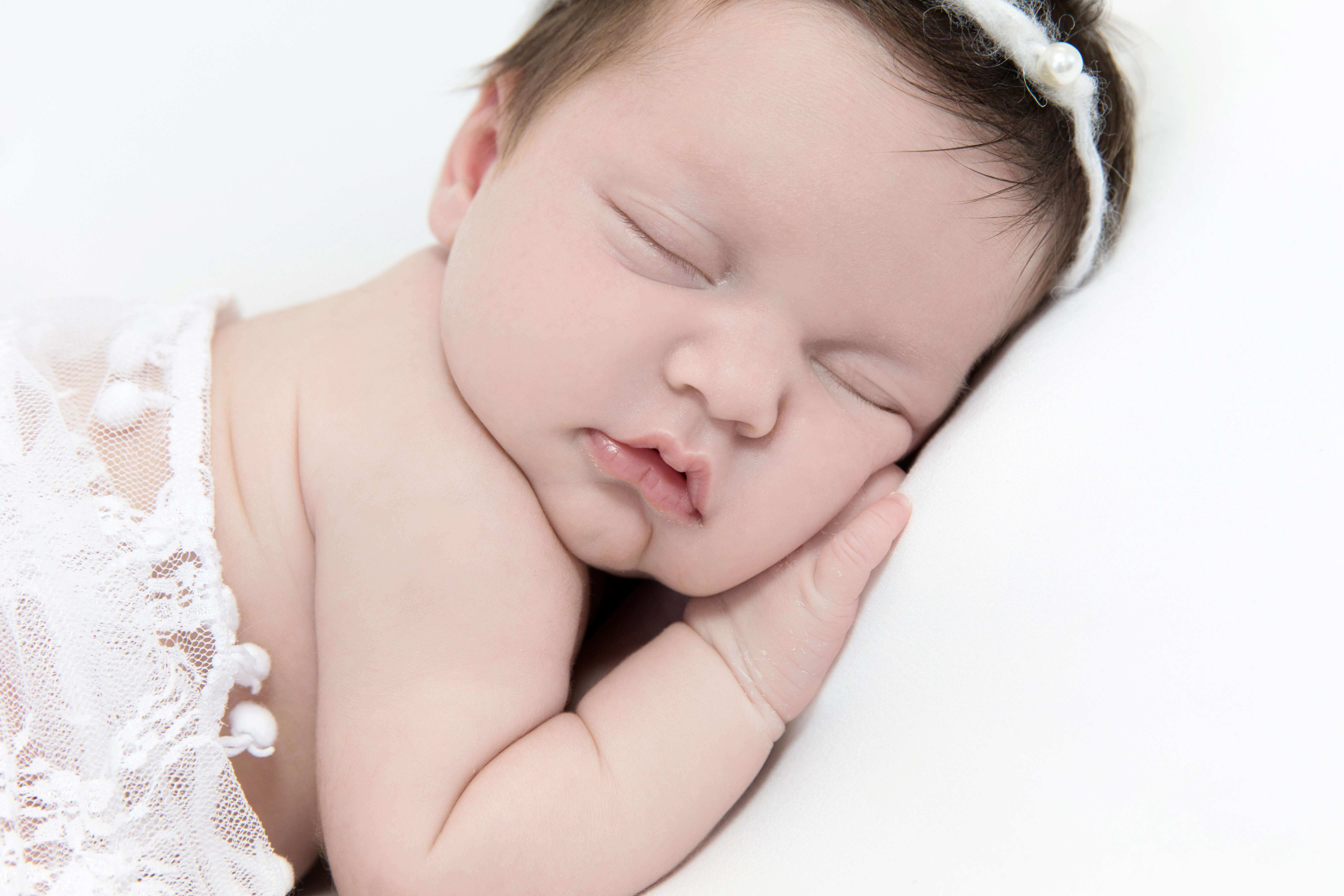 Close up of a newborn photoshoot near me