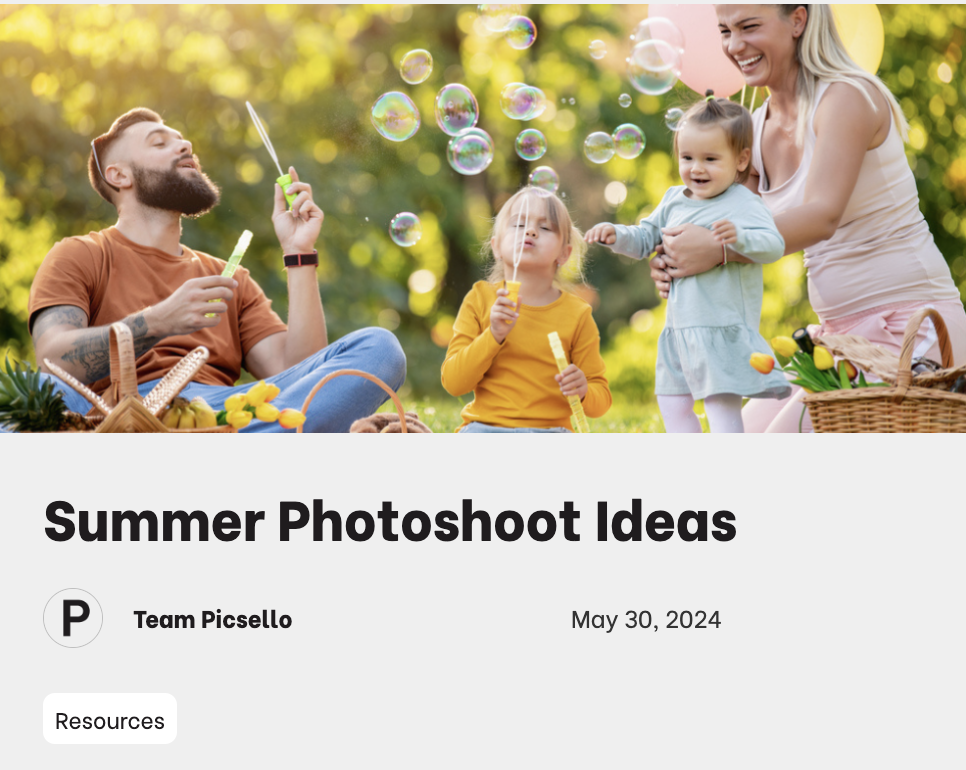 summer photoshoot ideas 
