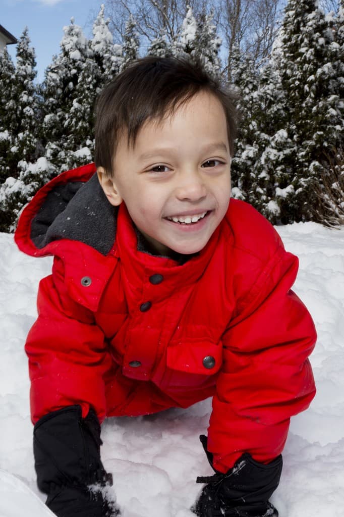 winter children's photography